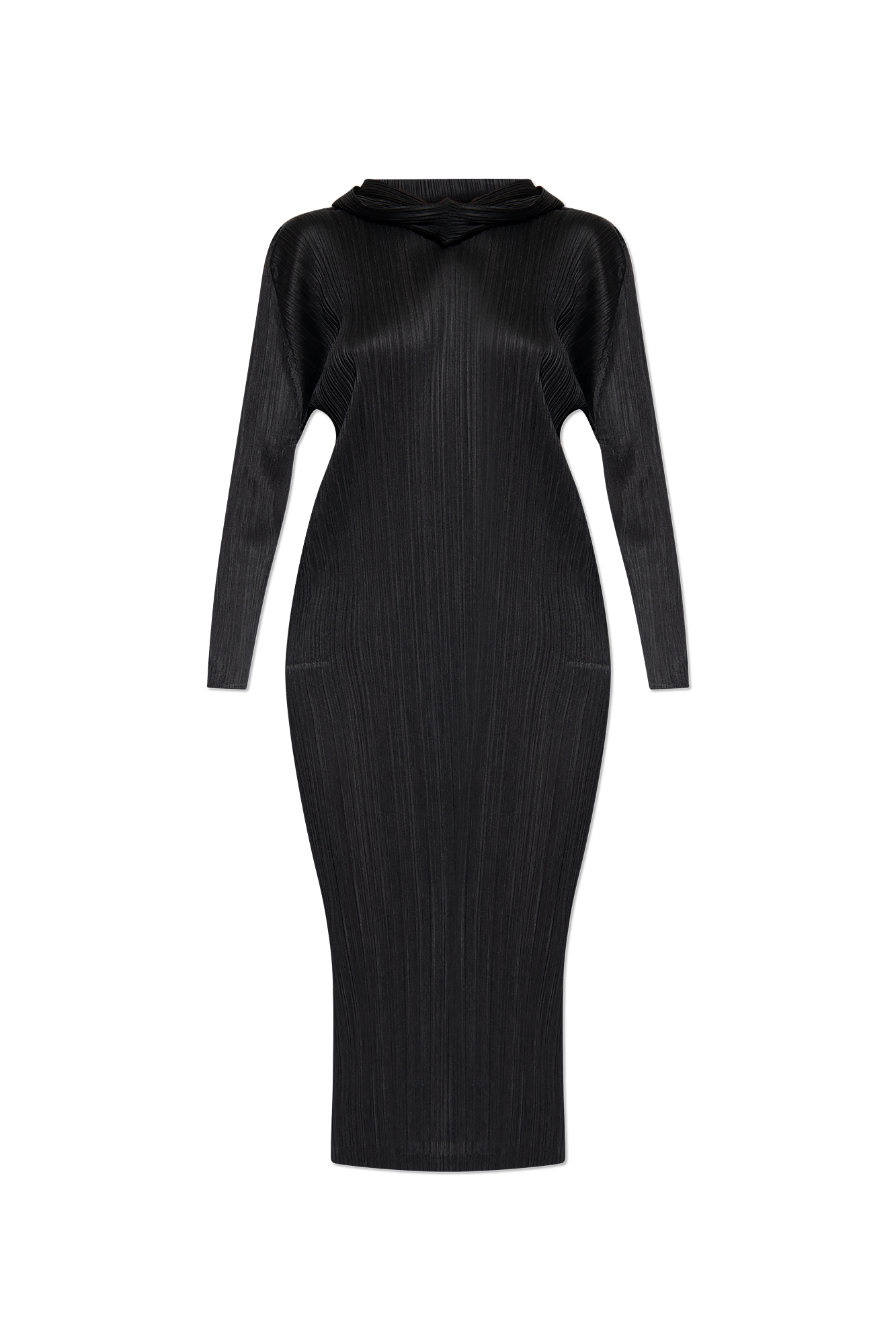 theredthread S oval pleats dress ブラック THEREDTHREAD / ザレッドスレッド】S oval pleats dress